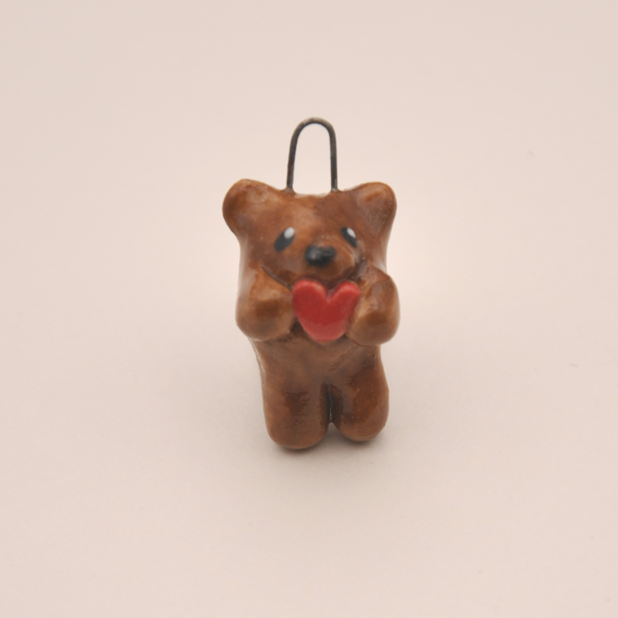 Brown Bear Charm ~ Holding a Heart