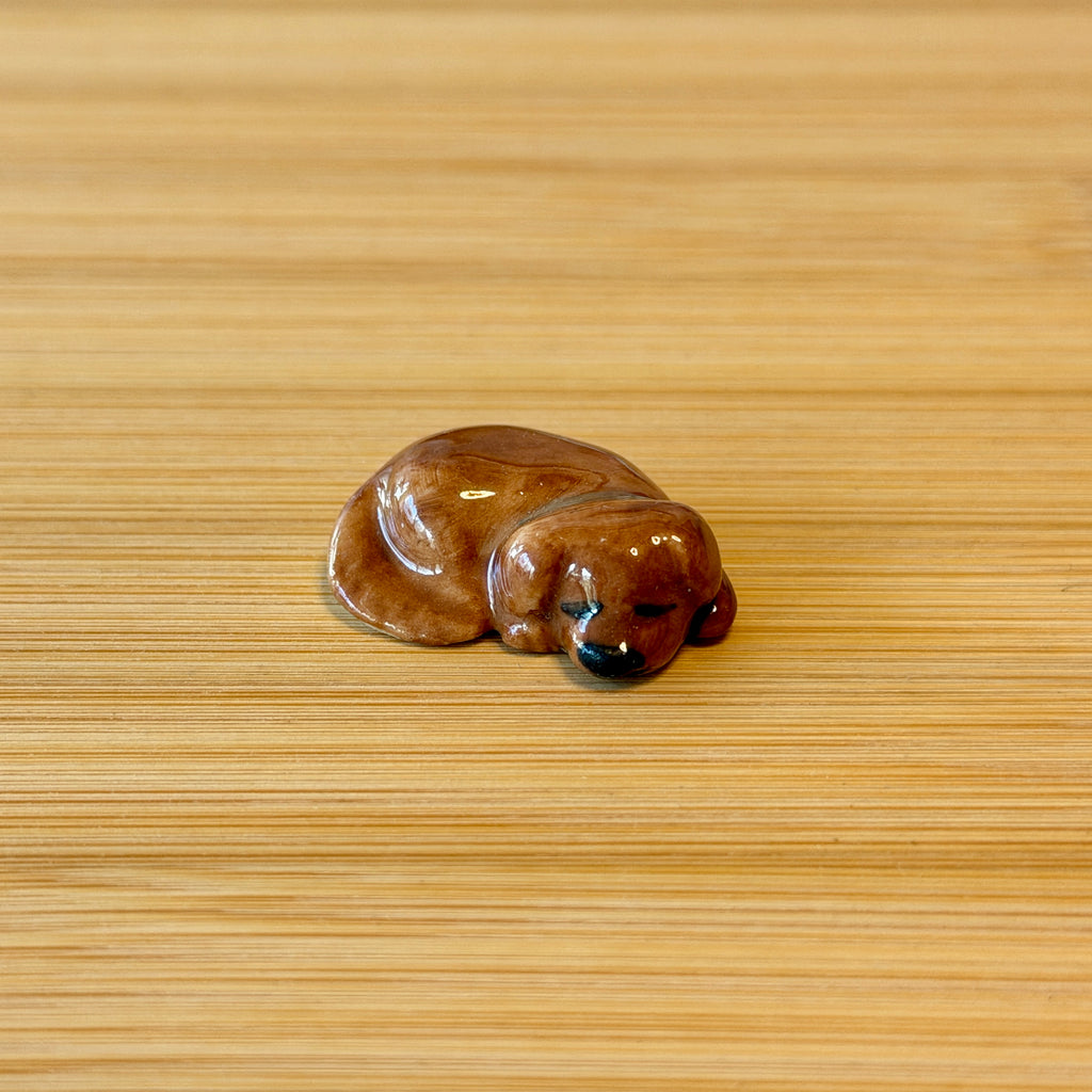 Puppy Petting Stone ~ Chocolate