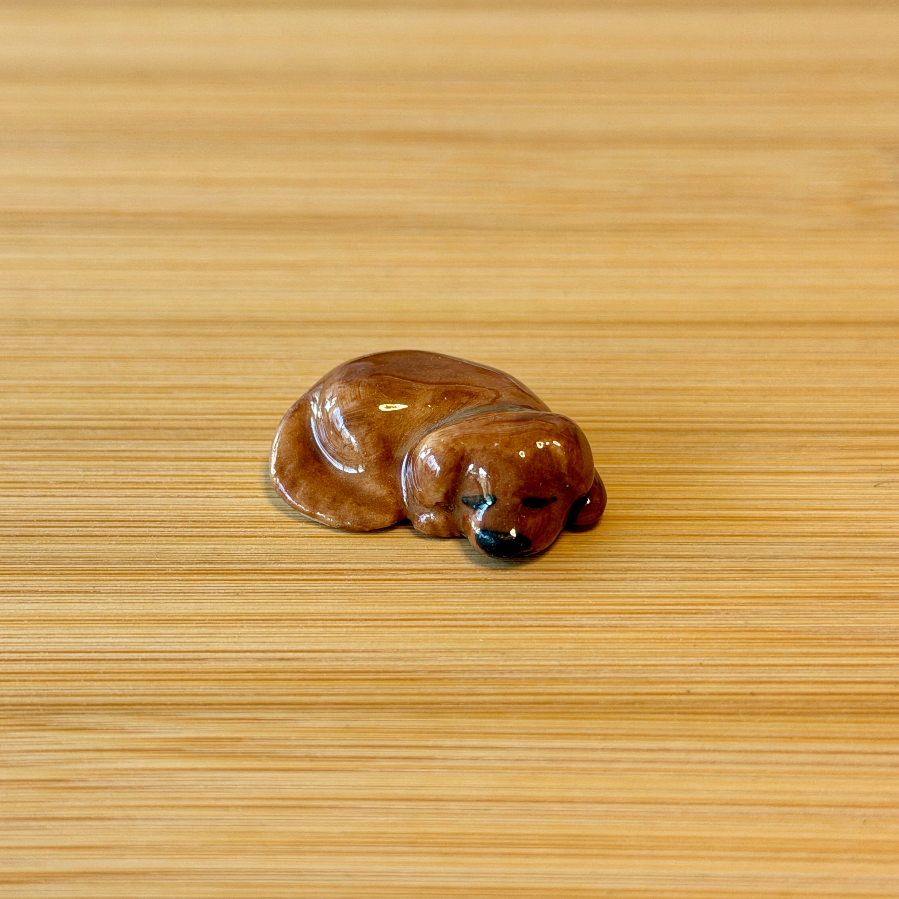 Puppy Petting Stone ~ Chocolate