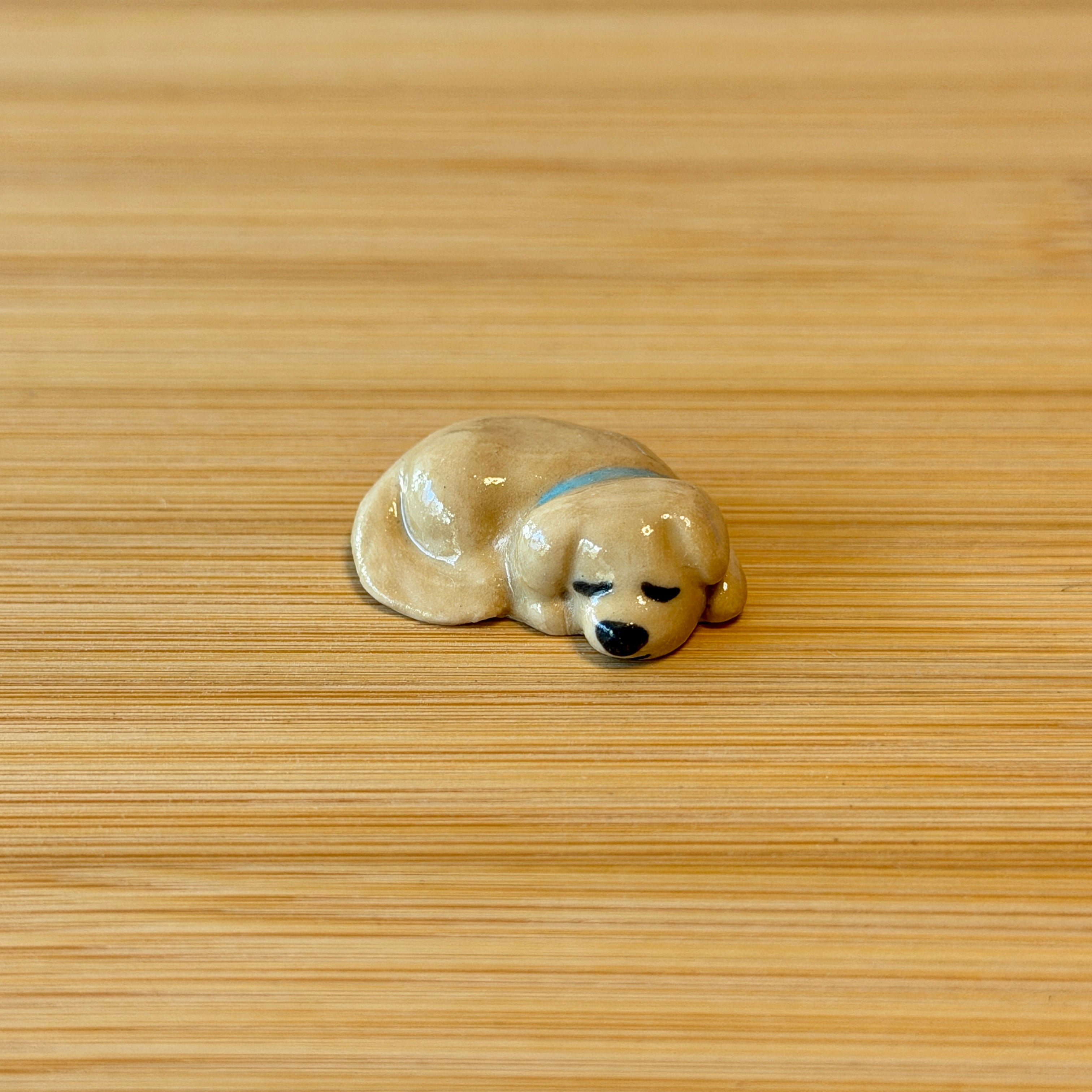 Sleeping Puppy Trinket ~ Sugar Cookie