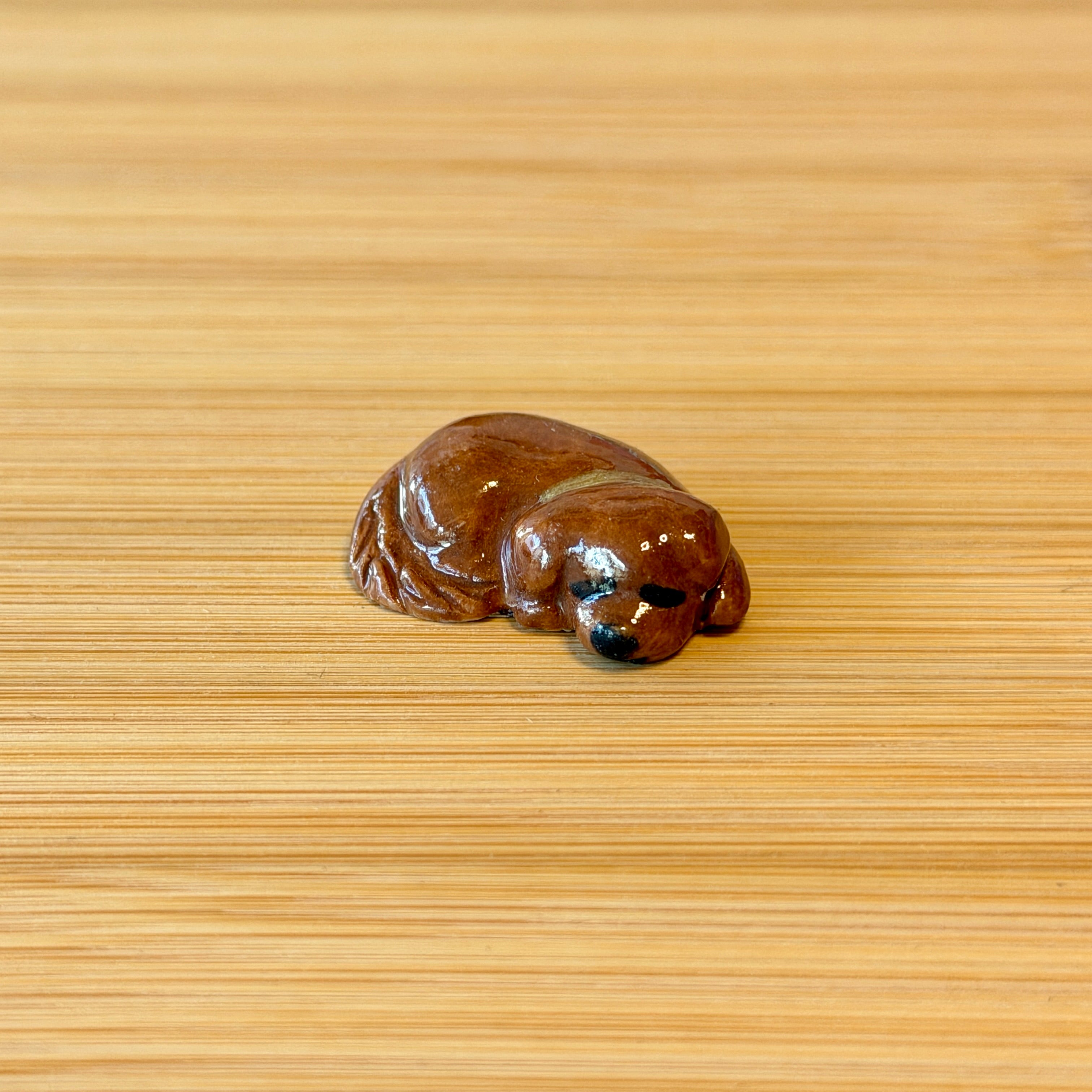 Puppy Petting Stone ~ Chocolate