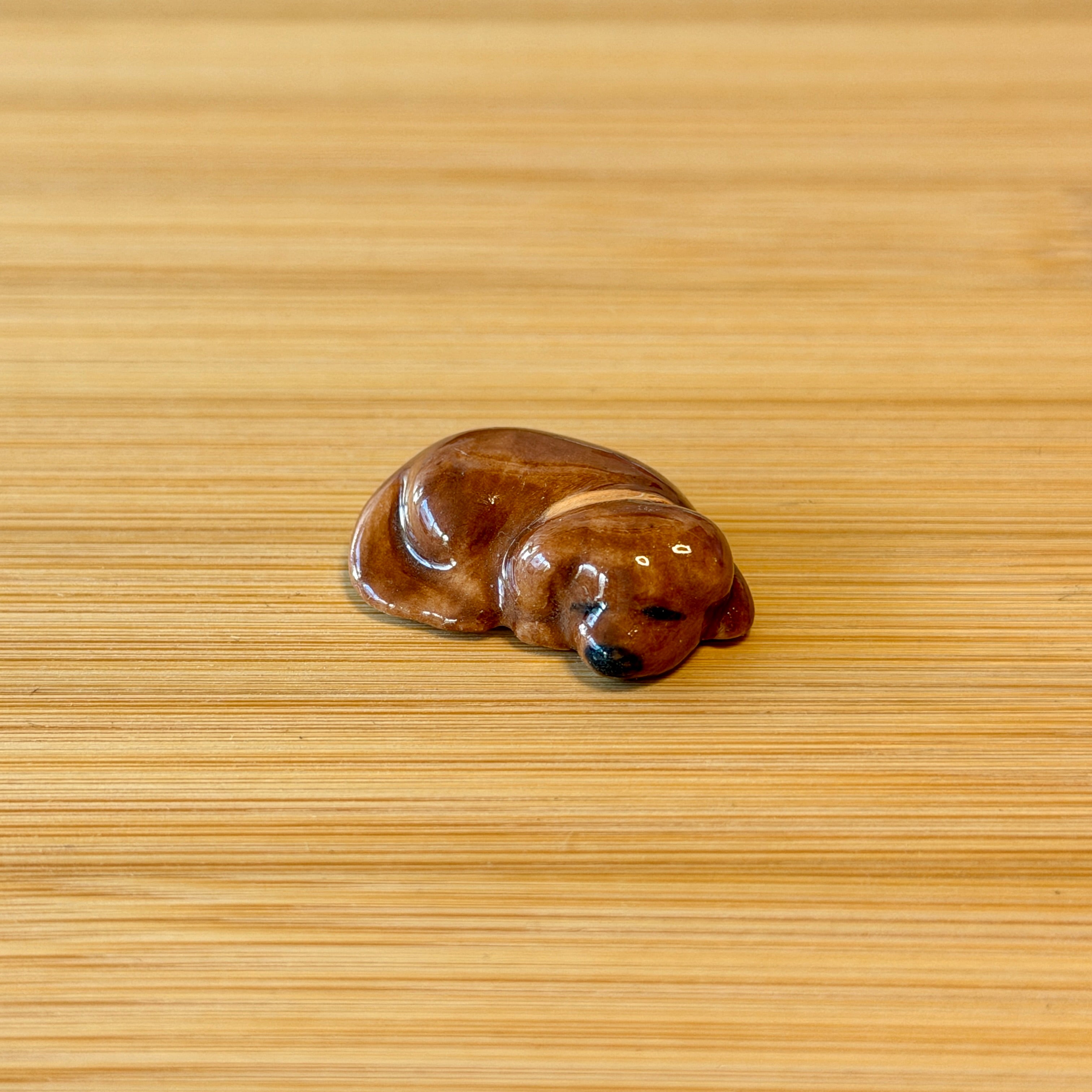 Puppy Petting Stone ~ Chocolate