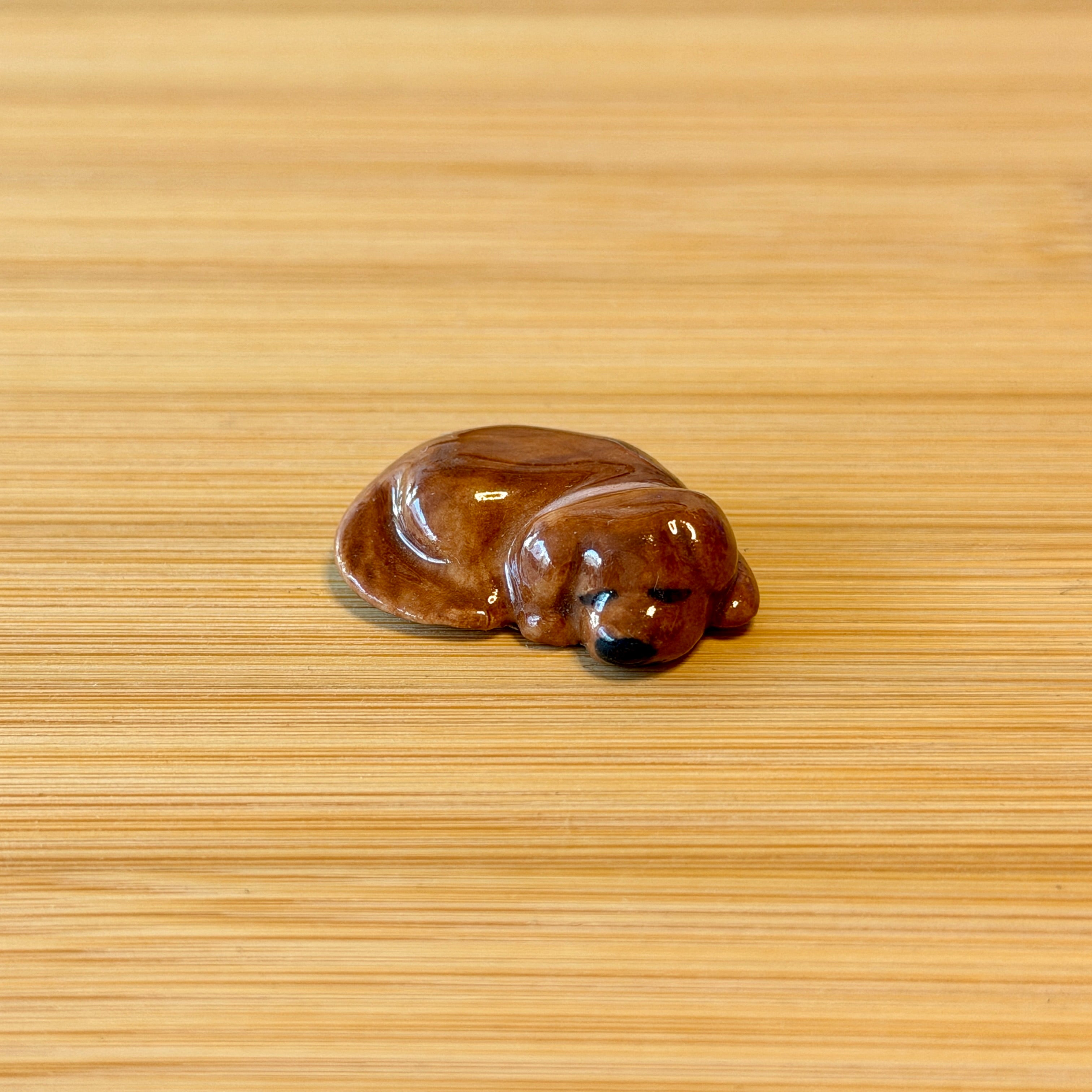 Puppy Petting Stone ~ Chocolate