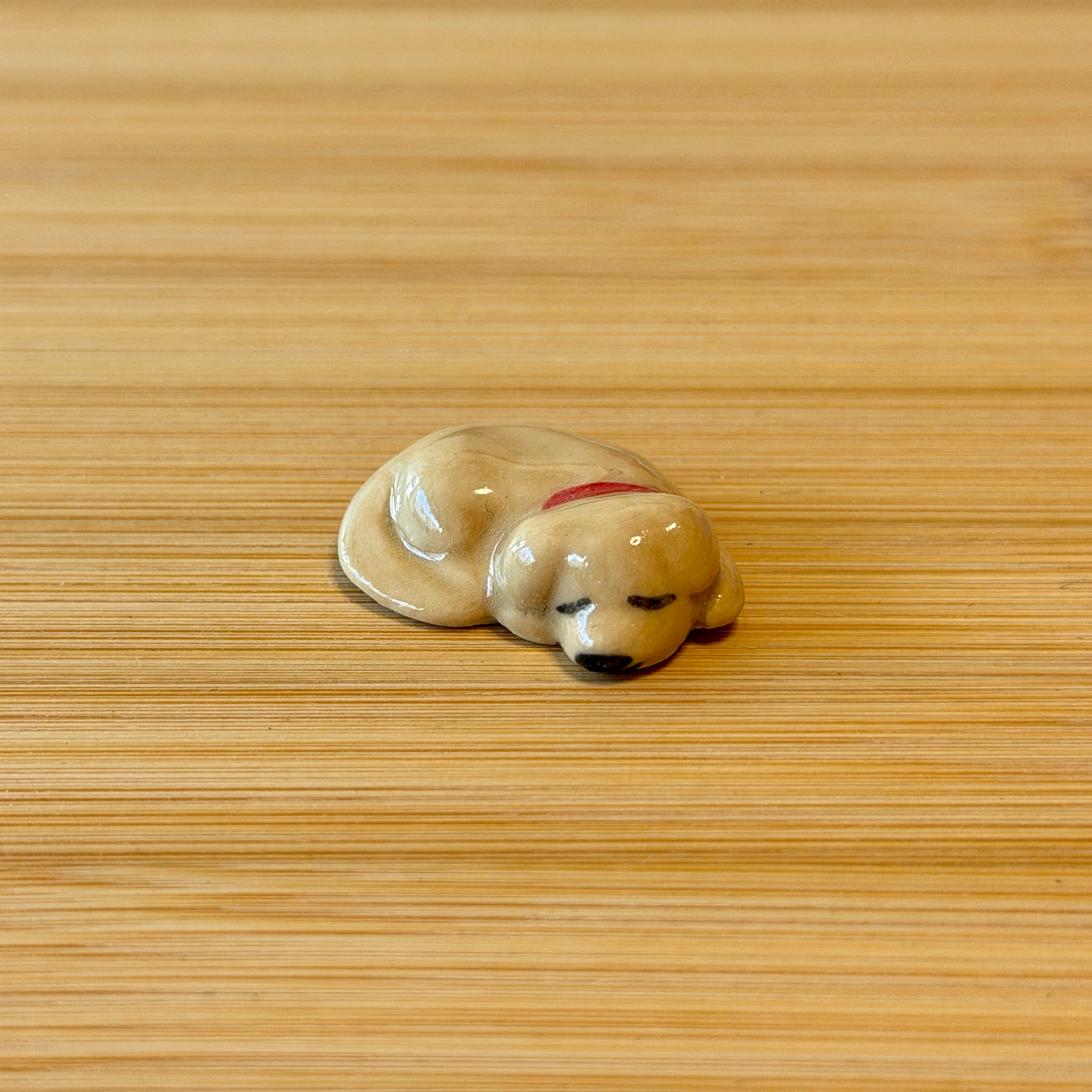 Sleeping Puppy Trinket ~ Sugar Cookie