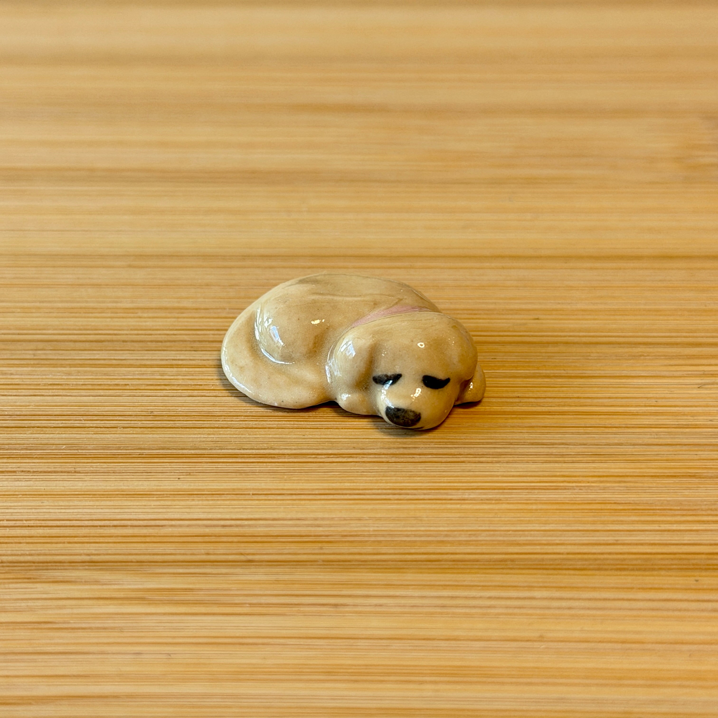 Sleeping Puppy Trinket ~ Sugar Cookie