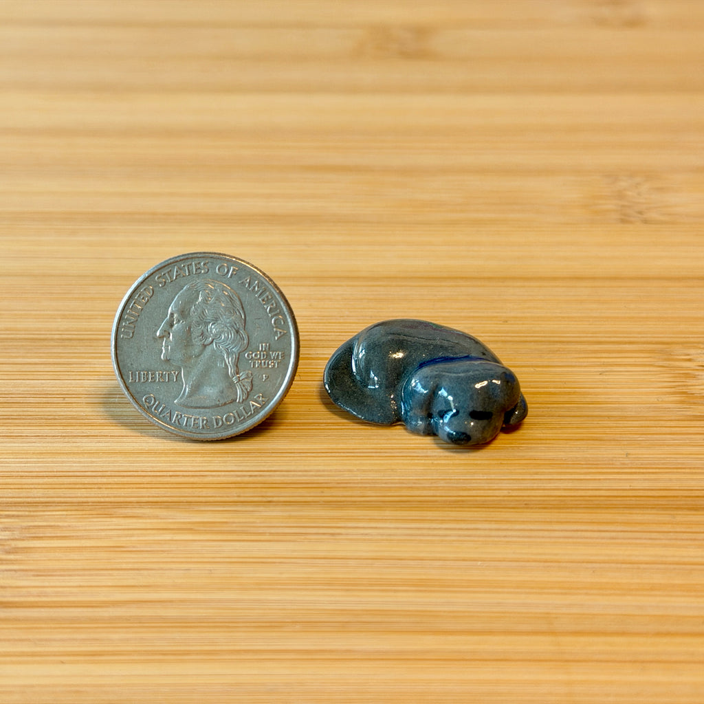 Puppy Petting Stone ~ Licorice