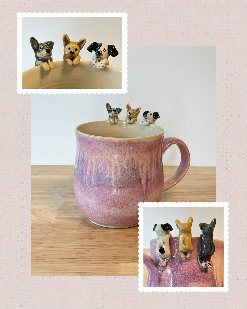 Handmade Custom Pet Mug - Made to Order - Each Pet +$40