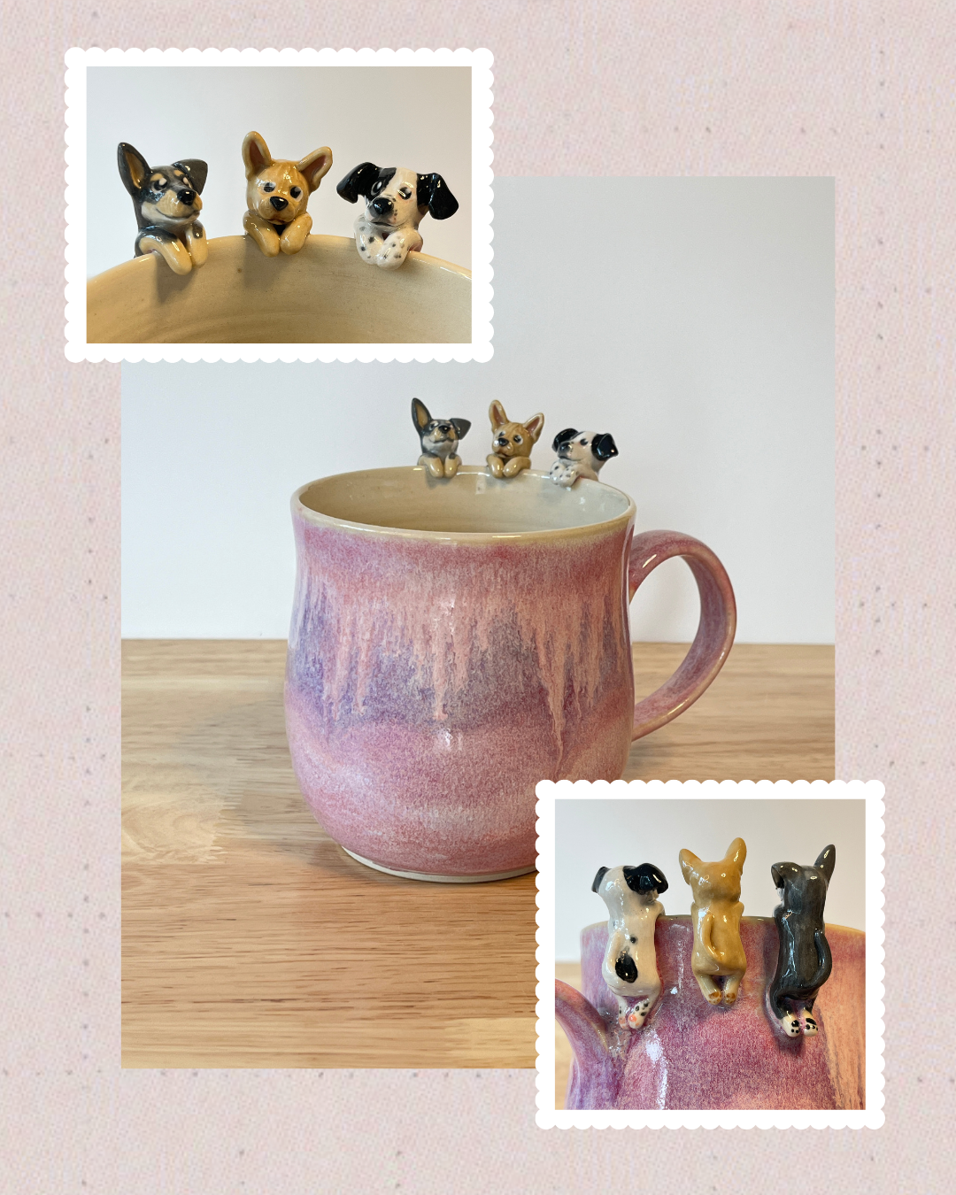 Handmade Custom Pet Mug - Made to Order - Each Pet +$40