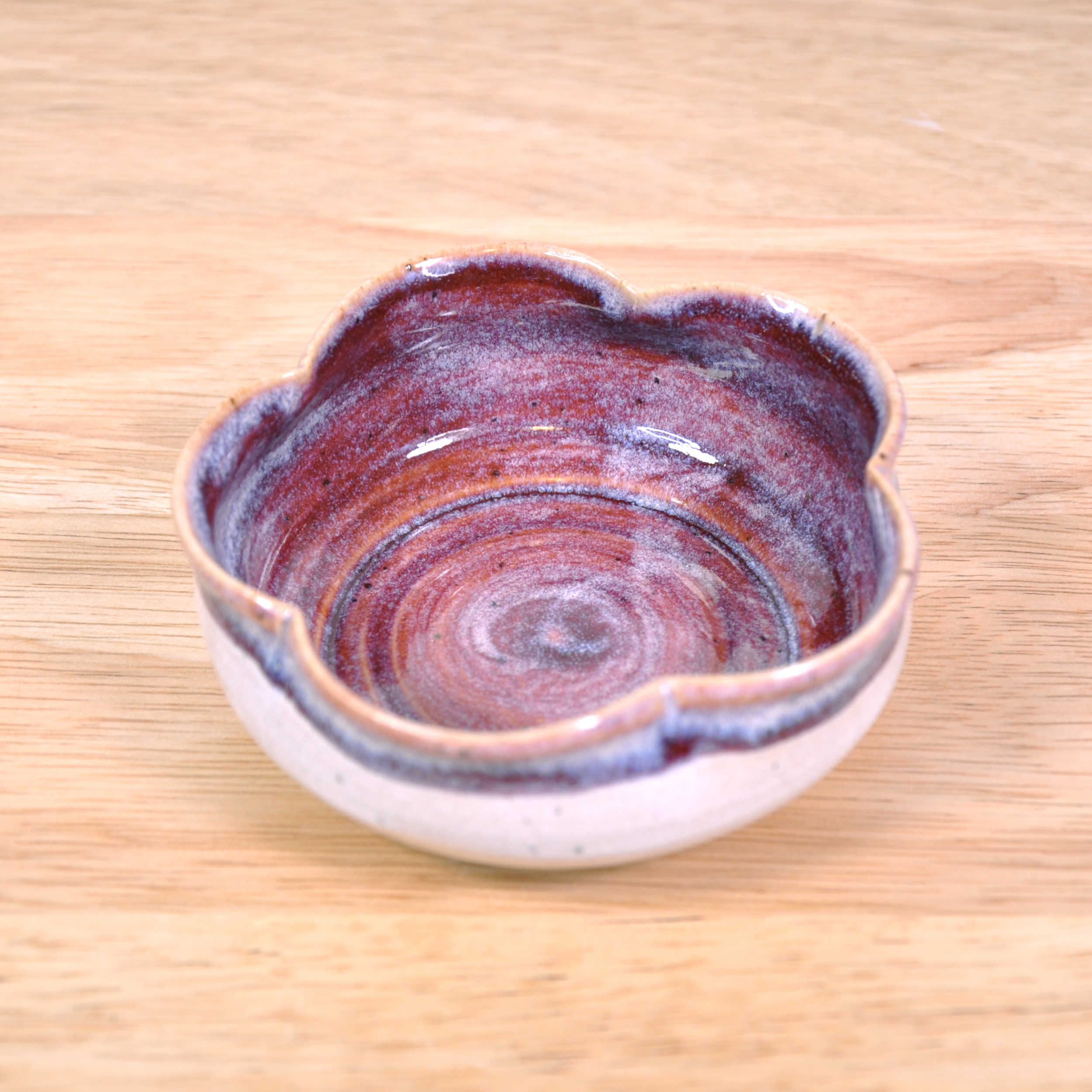 Flower Snack Bowl - Red Violet