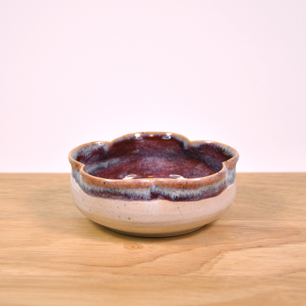 Flower Snack Bowl - Red Violet