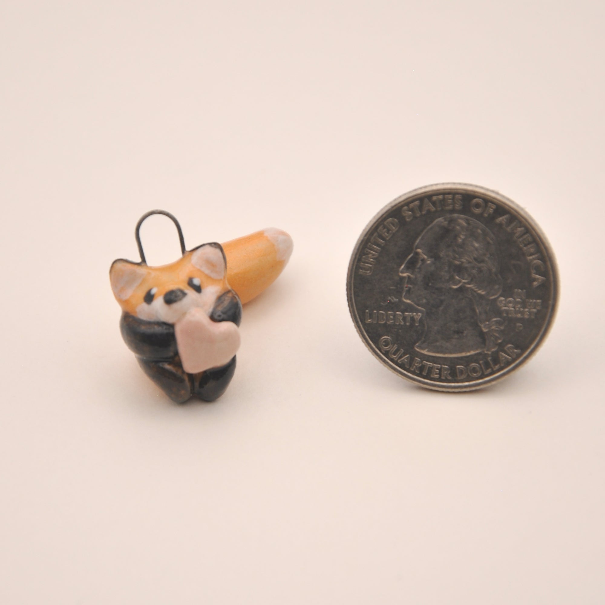 Fox Charm ~ Holding a Heart