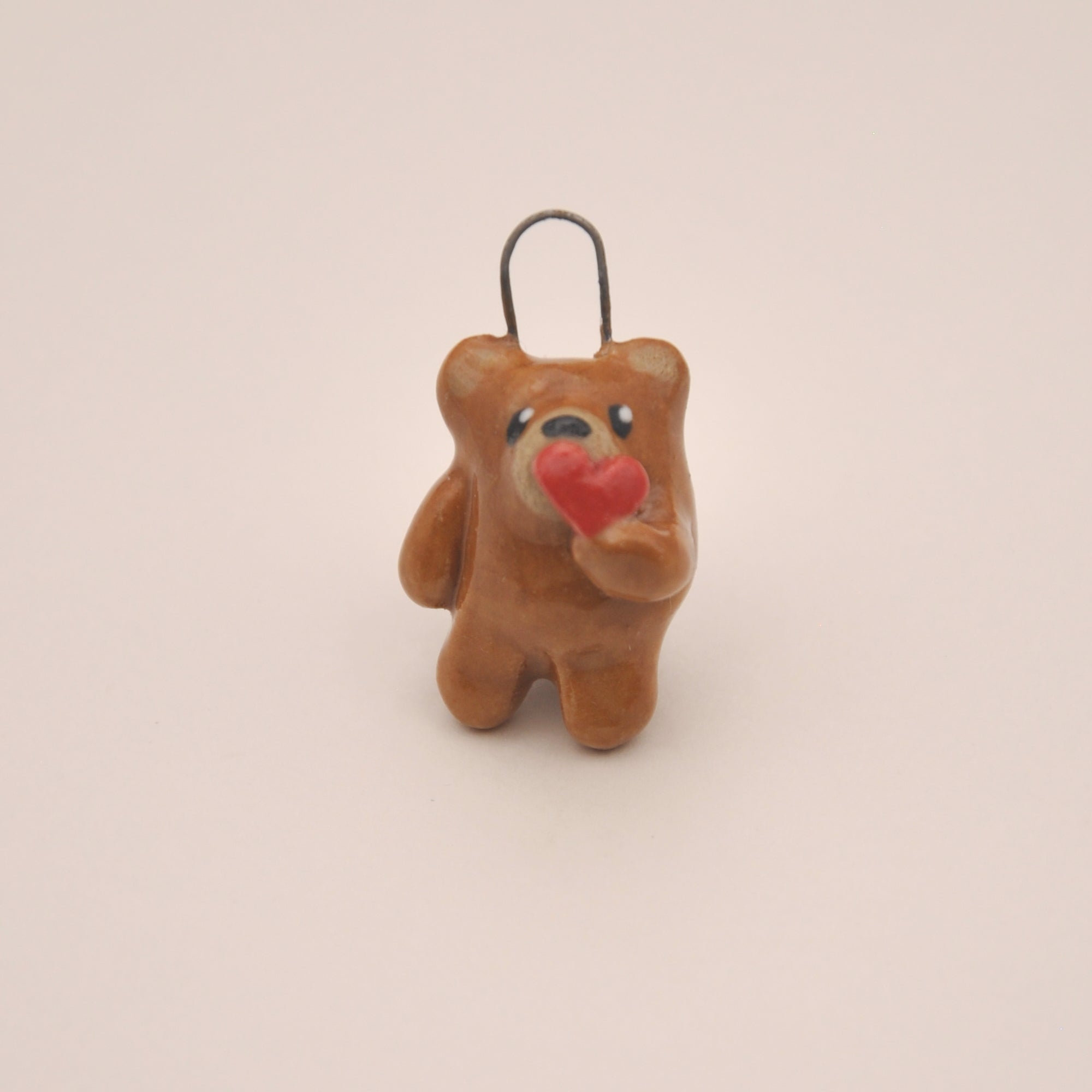 Teddy Bear Charm ~ Holding a Heart