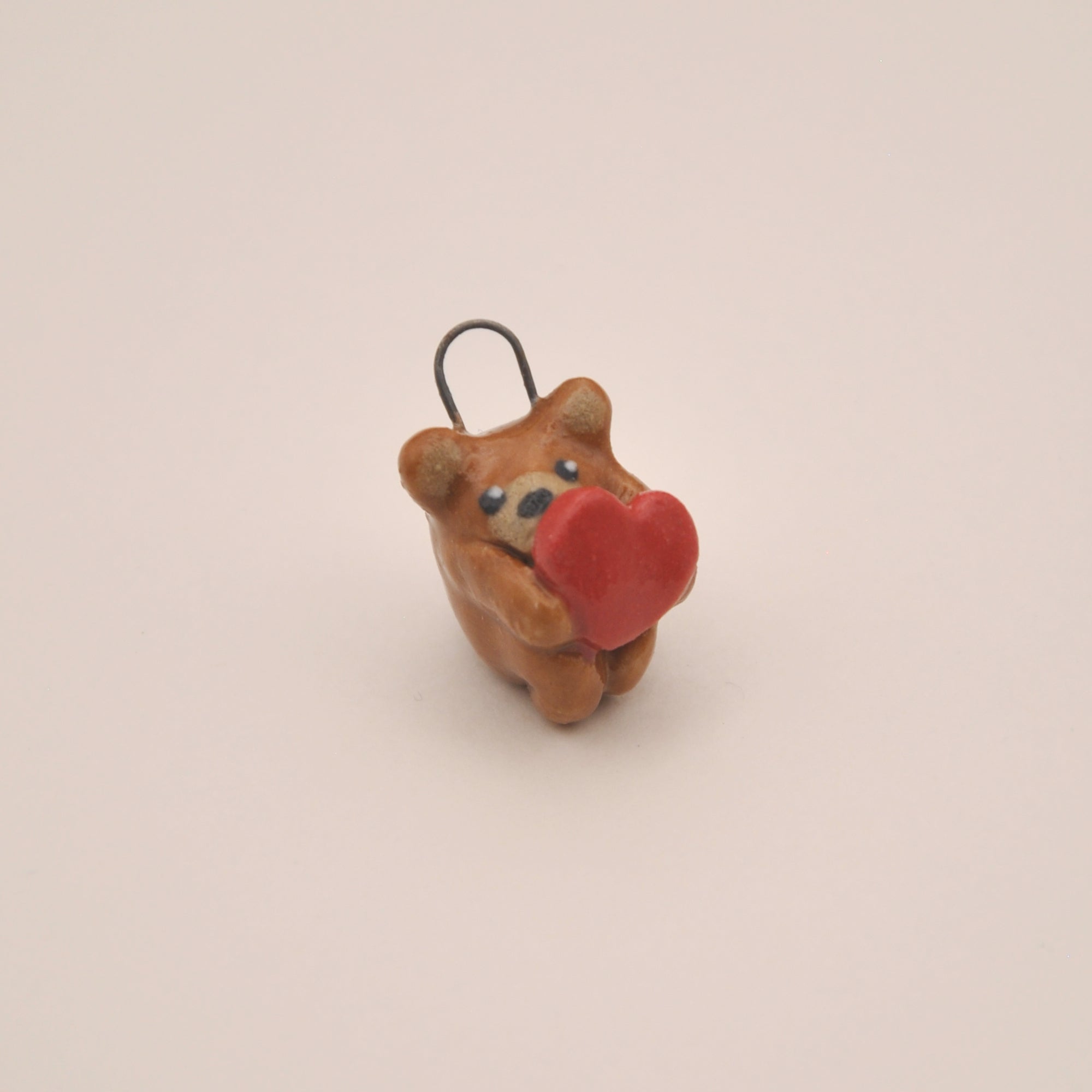 Teddy Bear Charm ~ Holding a Heart